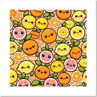 Happy Fruit Posters and Art